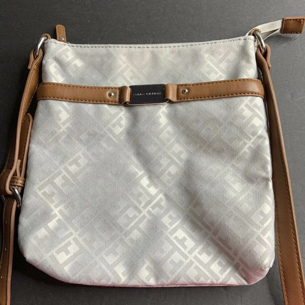 TOMMY‎ HILFIGER Gray Handbag Crossbody Purse
